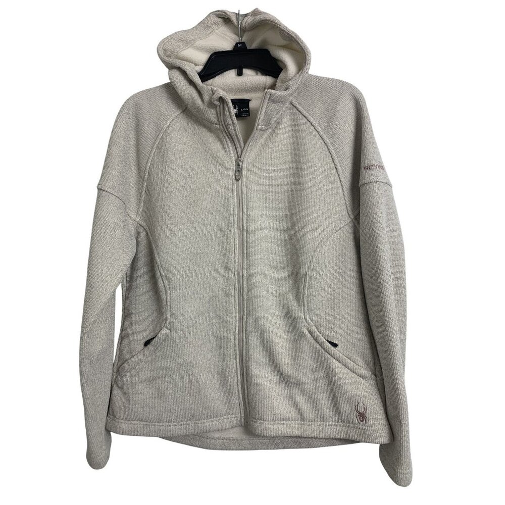 Spider Cara Waffle Knit‎ Outdoor Ski Sweater Sweatshirt Hoodie Size L